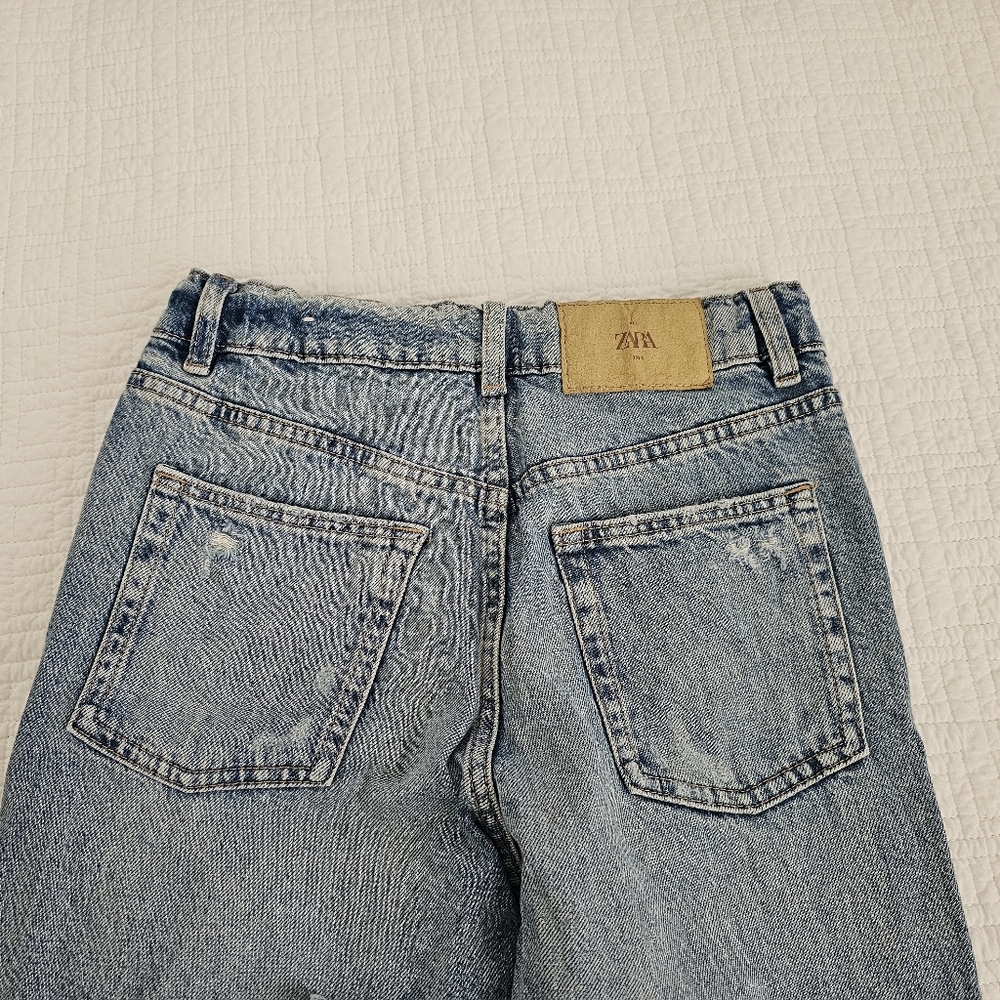 Zara Girls Denim Ripped Jeans - Picture 11 of 14